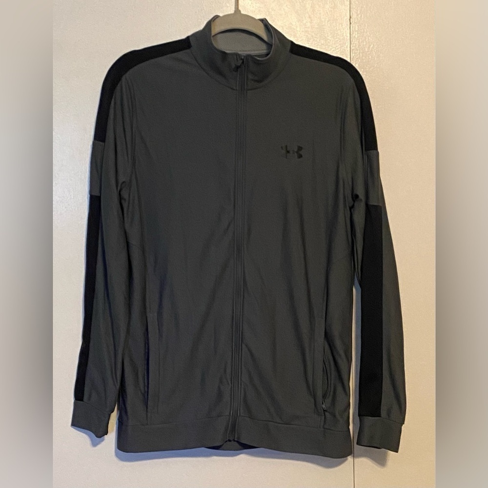Under Armour Men's UA Twister Full Zip Track Jacket Gray/Black, Small
